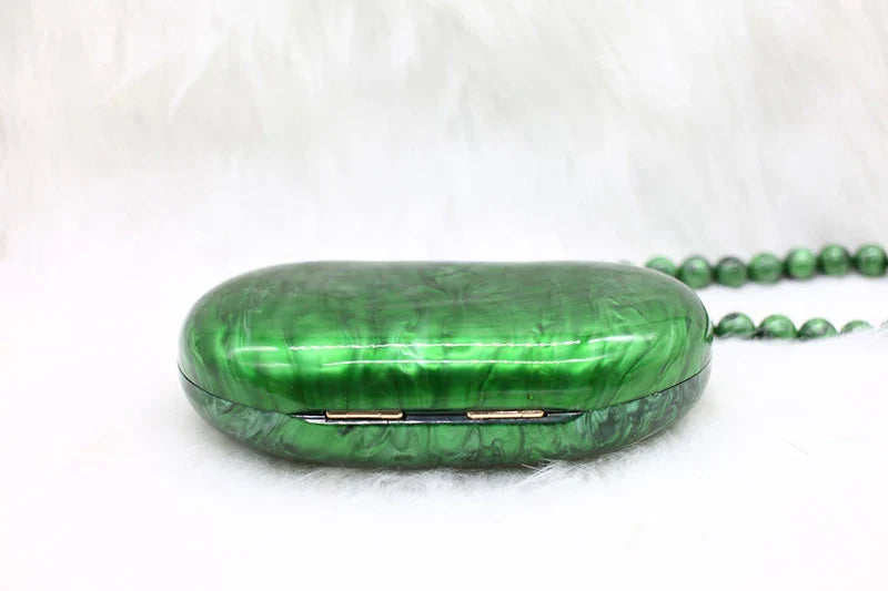 Zendaya Acrylic Pearlescent Clutch Bag