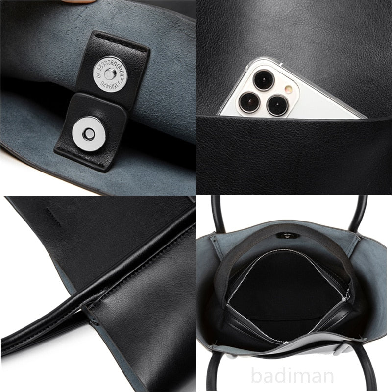 Alessandra Large Genuine Leather Bag