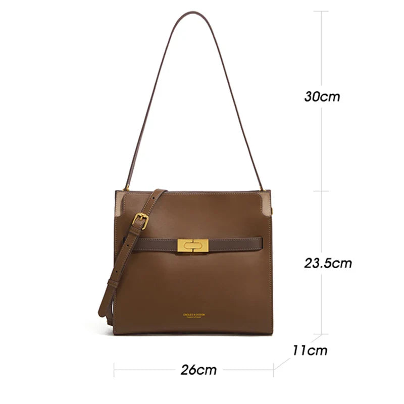 Nicole Double Genuine Leather Bag