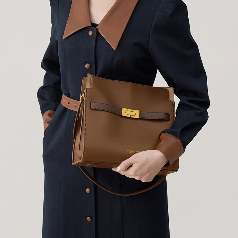 Nicole Double Genuine Leather Bag