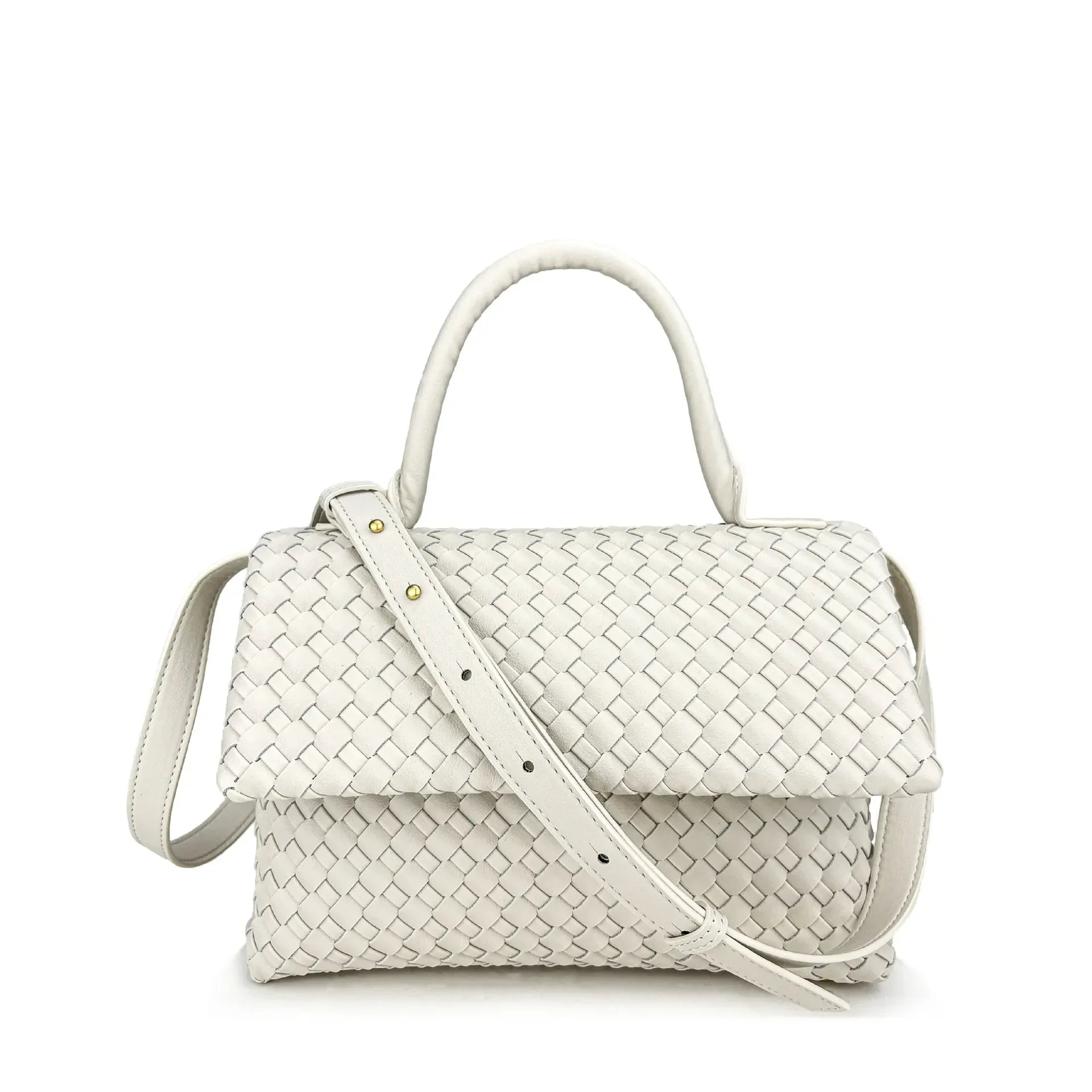 July Woven Genuine Leather Bag