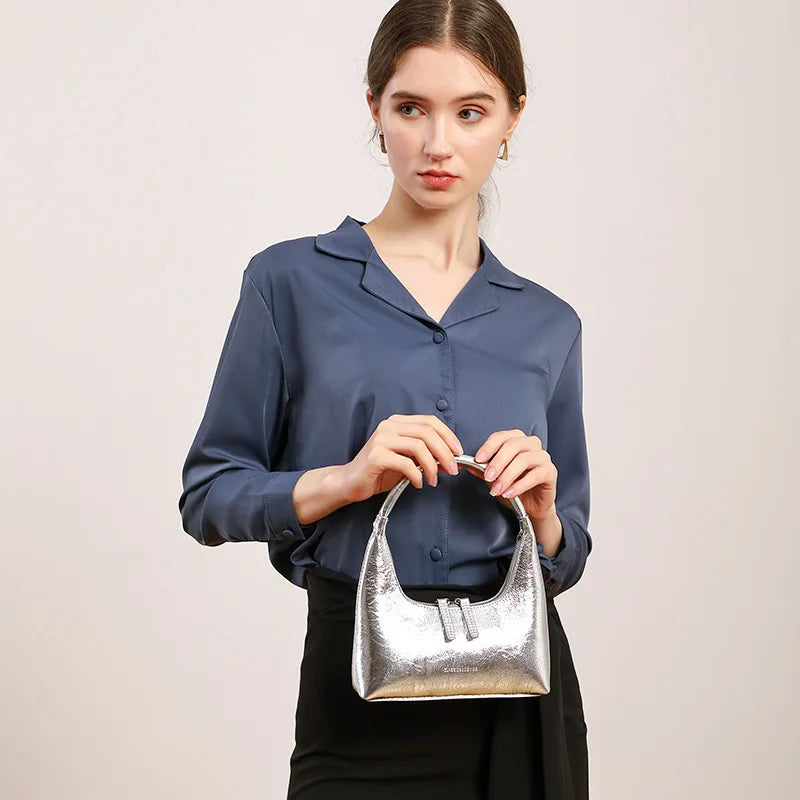 Liz Baguette Genuine Leather Bag