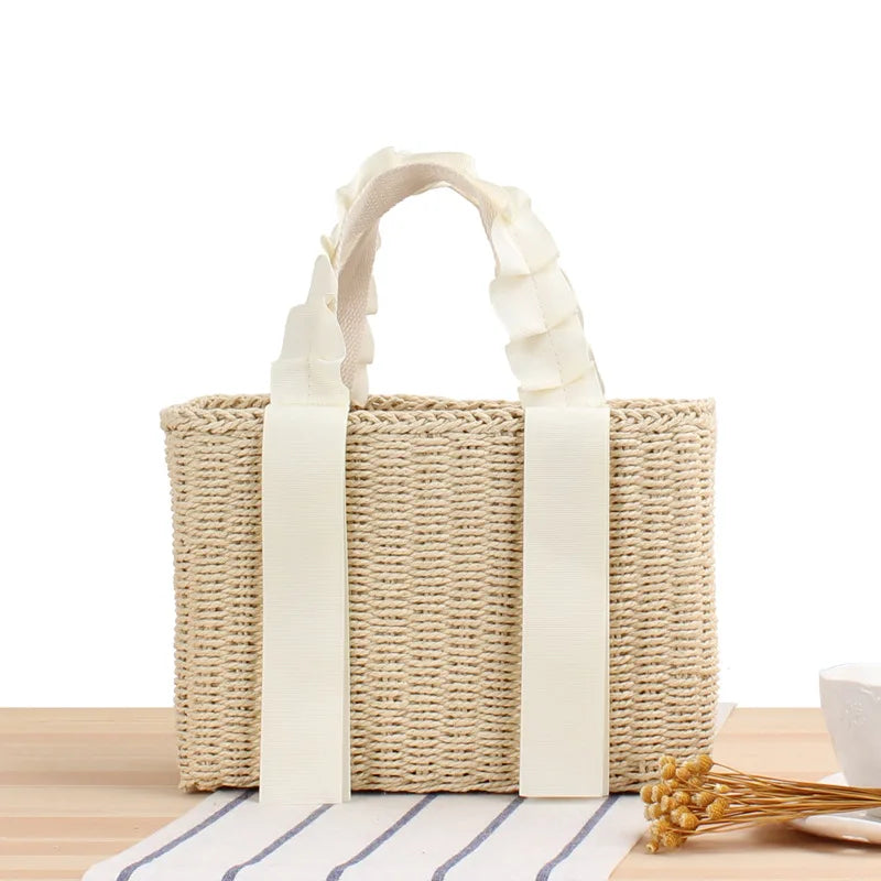 Sophia Straw Tote Bag