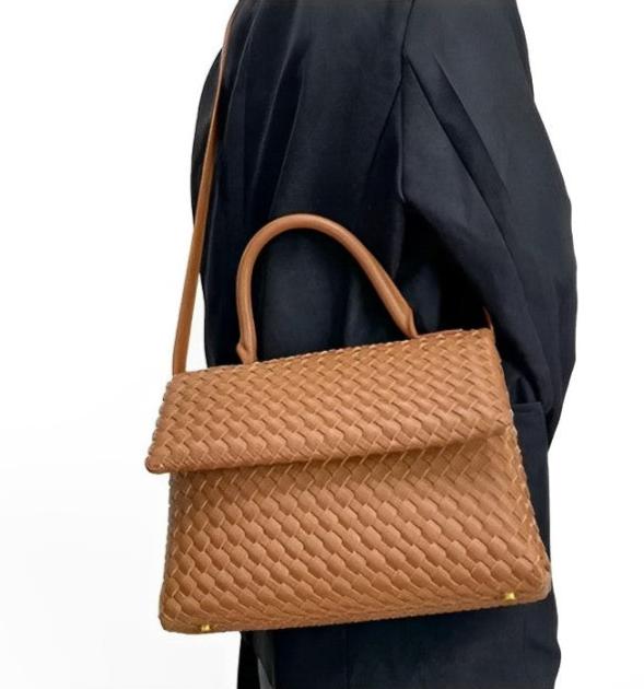 July Woven Genuine Leather Bag