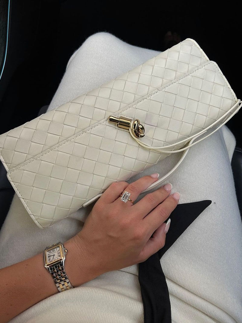 Paige Woven Clutch Bag