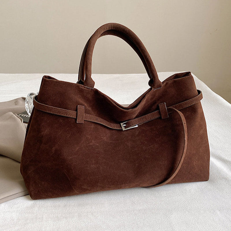 Angelina Large Suede Tote Bag