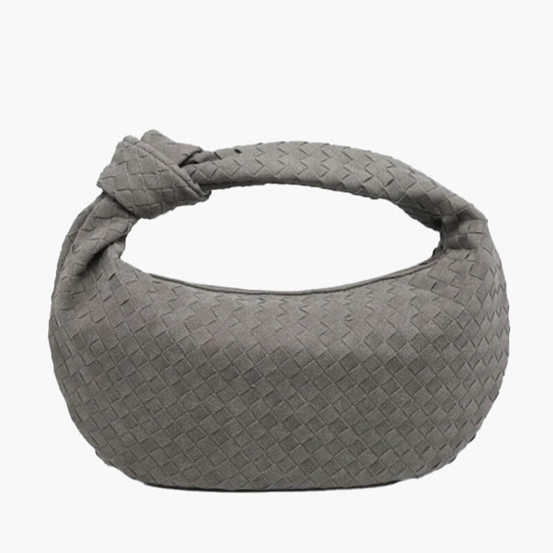 Alice Large Woven Suede Bag