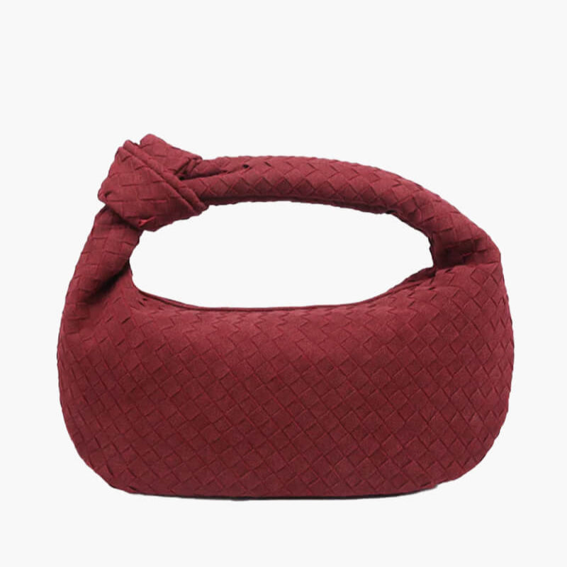 Alice Large Woven Suede Bag