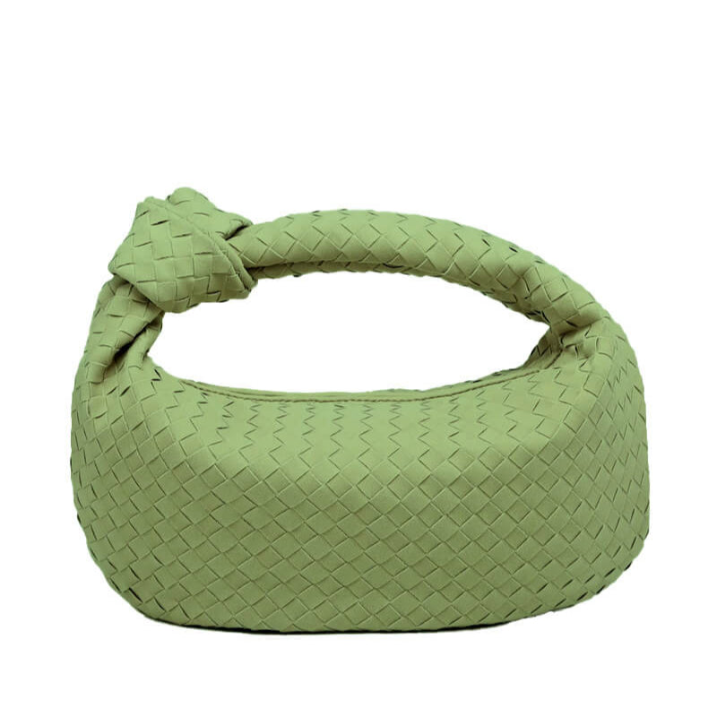 Alice Large Woven Suede Bag