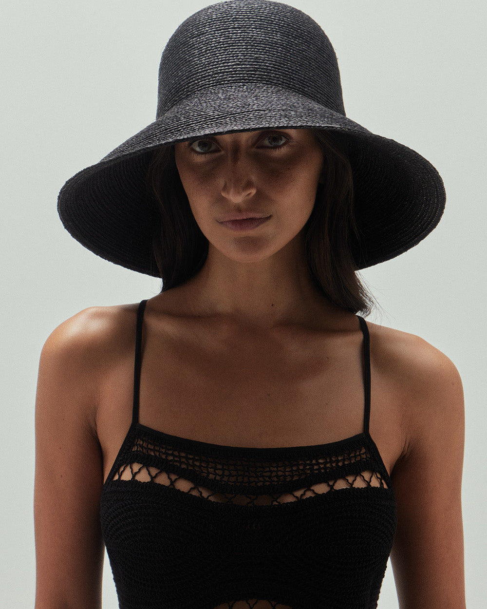 Cappello da sole Teodora nero