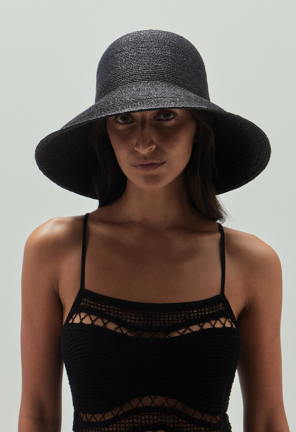 Cappello da sole Teodora nero