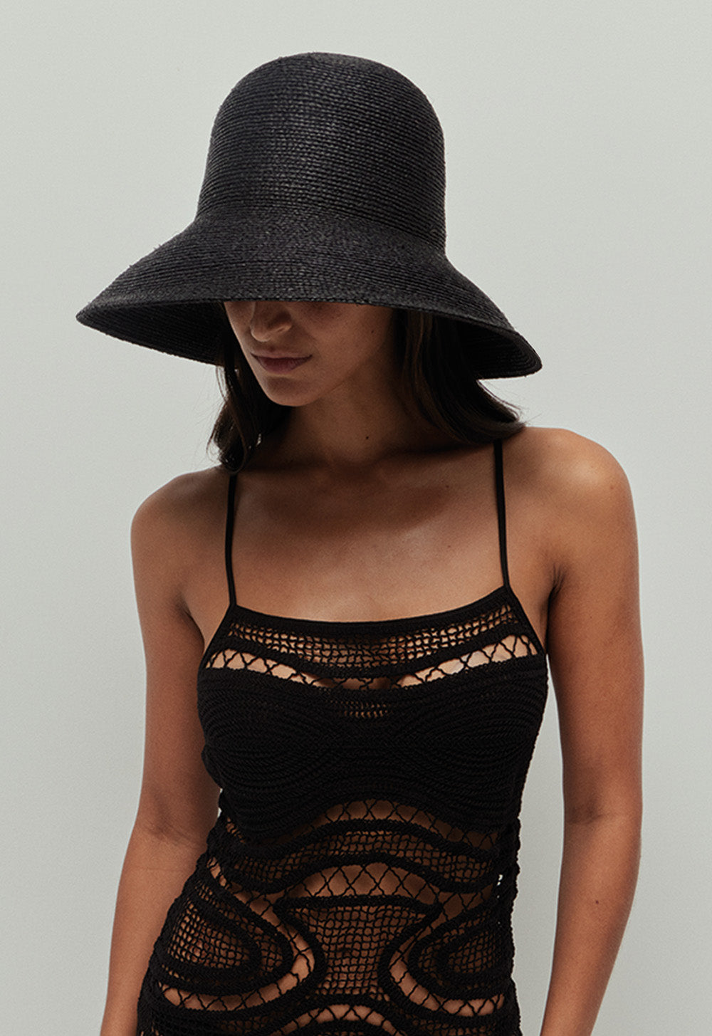 Cappello da sole Teodora nero