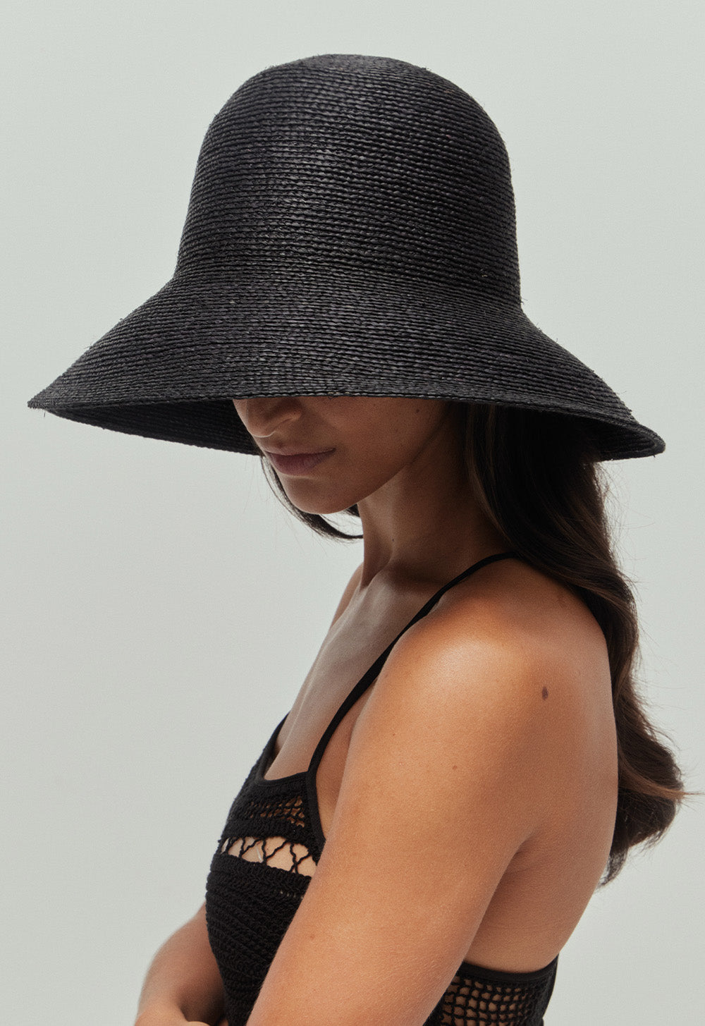 Cappello da sole Teodora nero