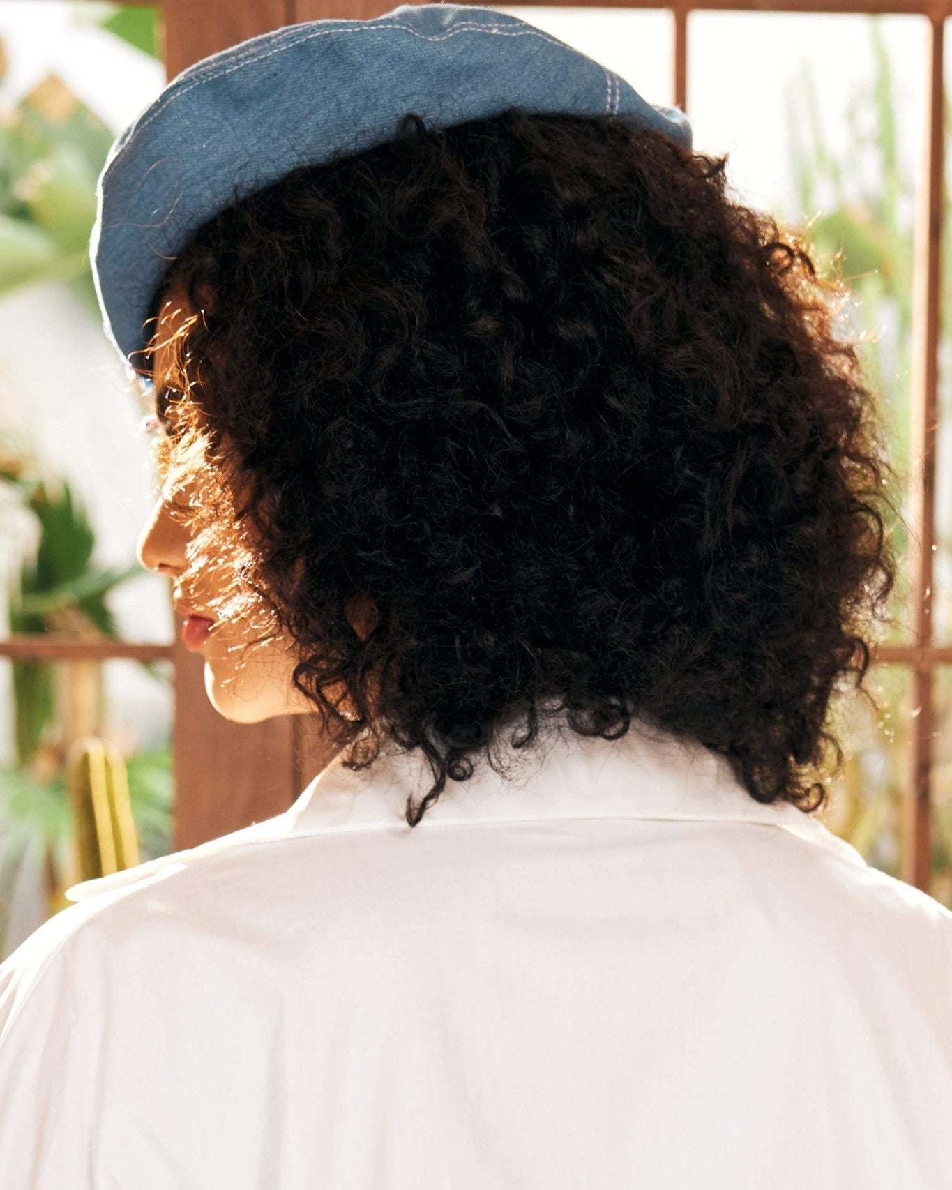 Cappello basco in denim Camellia