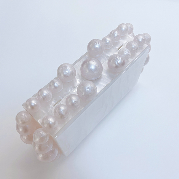 Acrylic Marbled Clutch Bag