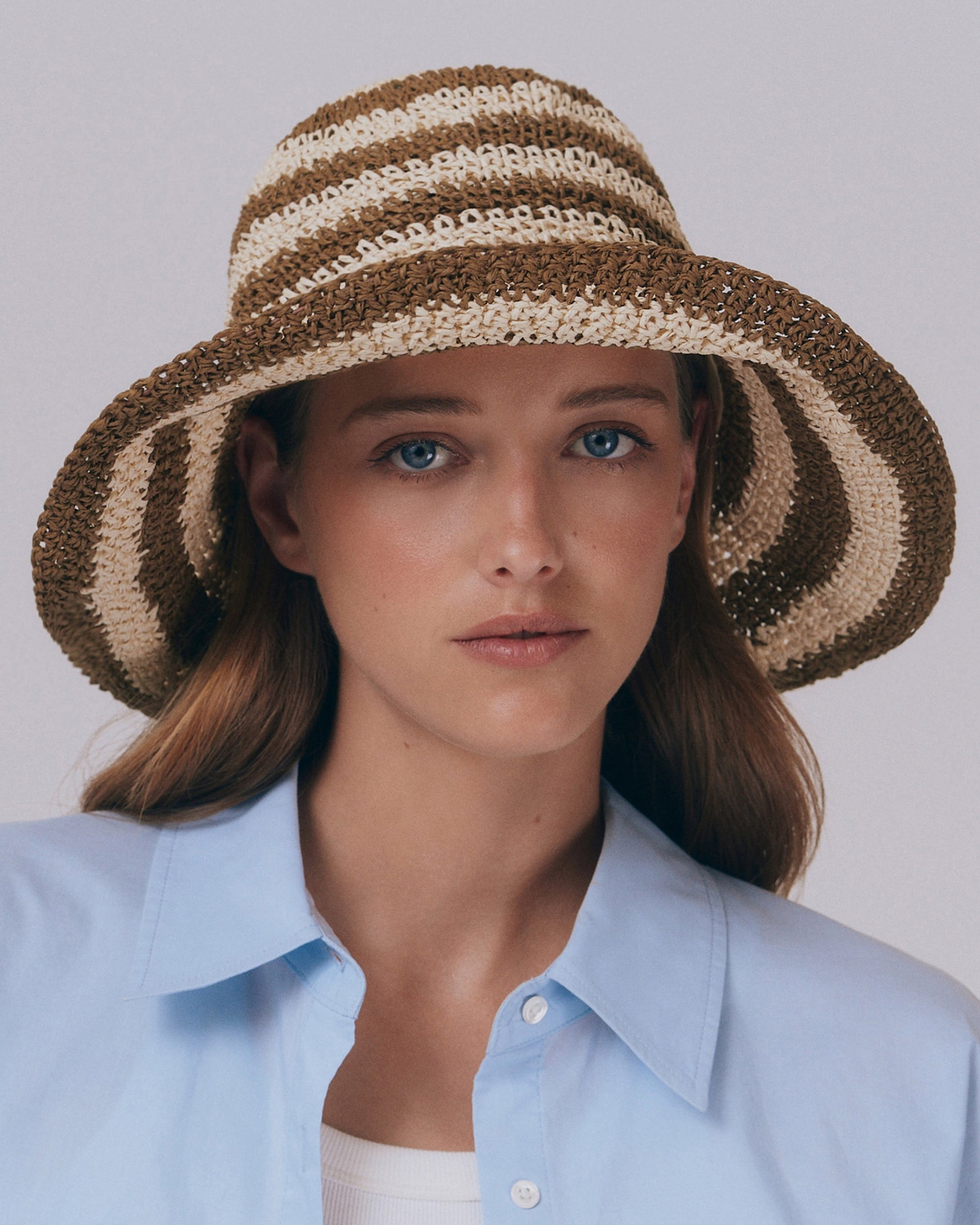Cappello da sole Fornillo Chocstripe