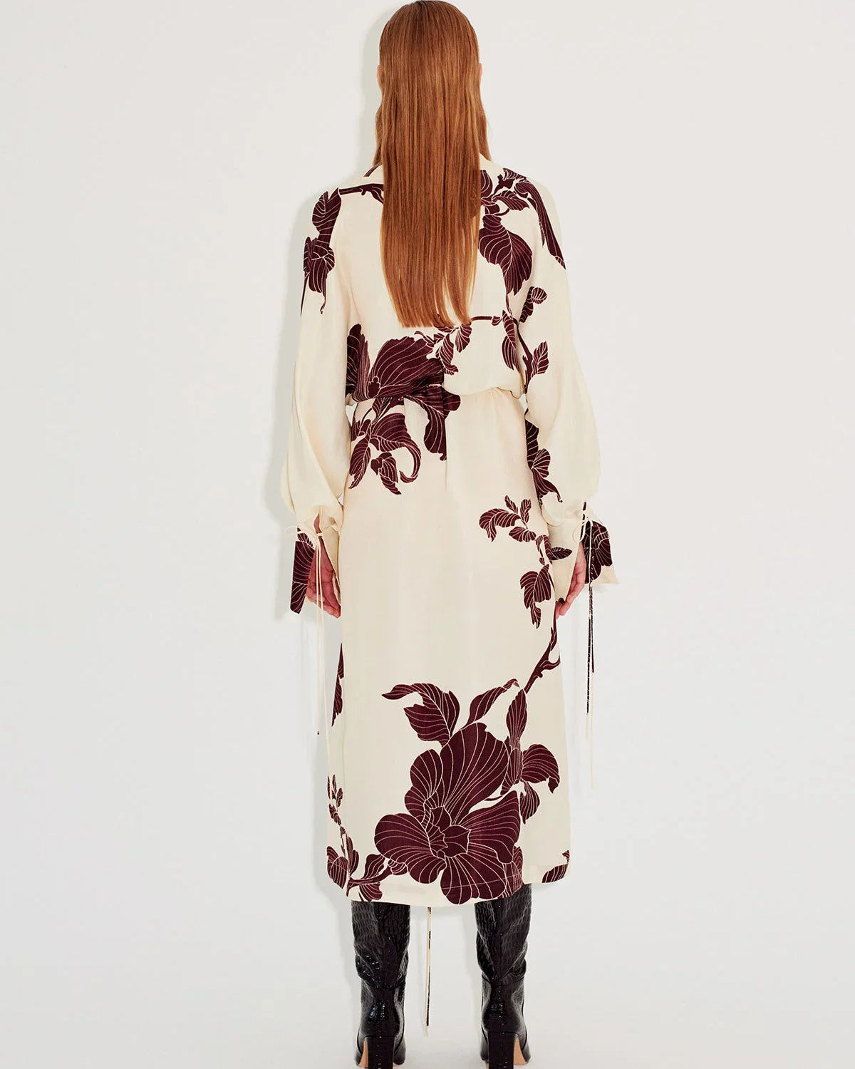 Origami Print Kimono Dress