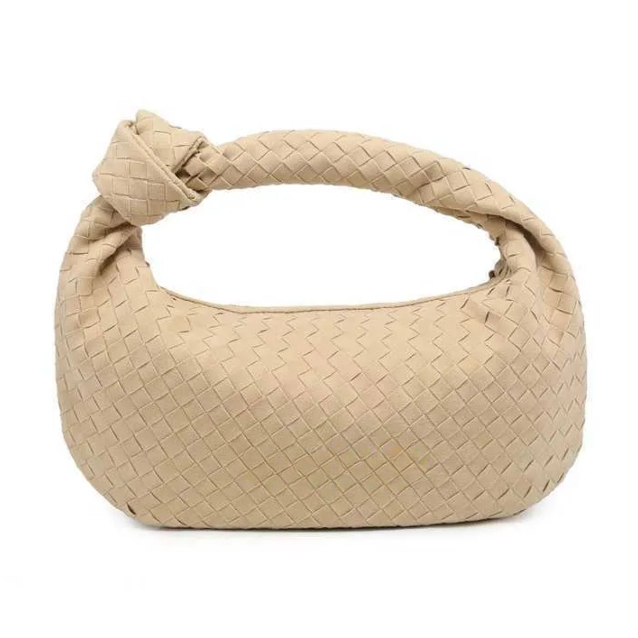 Alice Large Woven Suede Bag